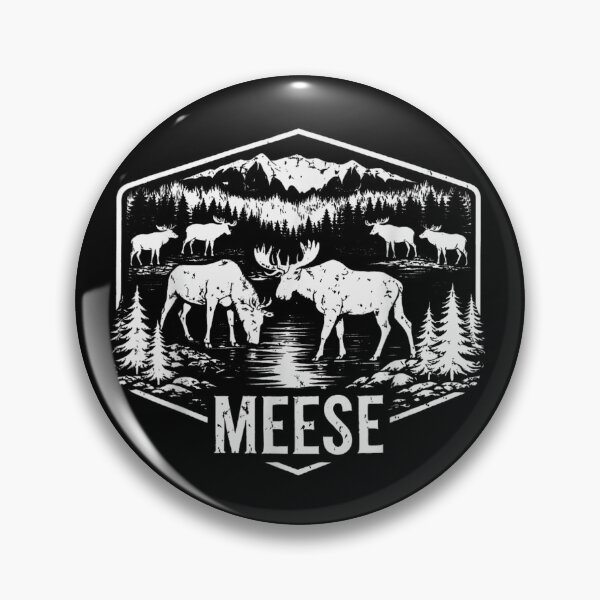 Item preview, Vintage Meese Plural Of Moose Funny Wildlife Nature Lover Forest Aesthetic designed and sold by RuperDelois.
