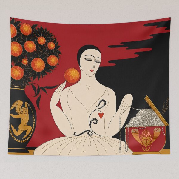 Item preview, Art Deco Goddess Illustration for Vintage Glamour Lovers designed and sold by RickE.