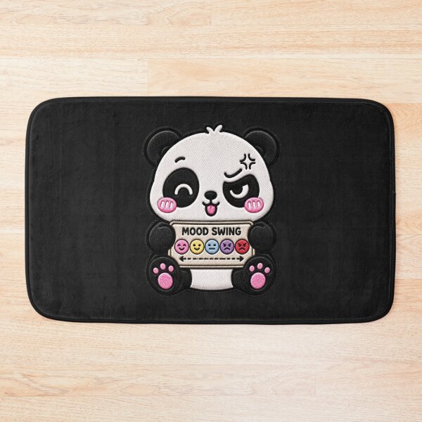 Item preview, Mood Swing Panda Embroidery Patch Funny Kawaii designed and sold by ColorSplash123.