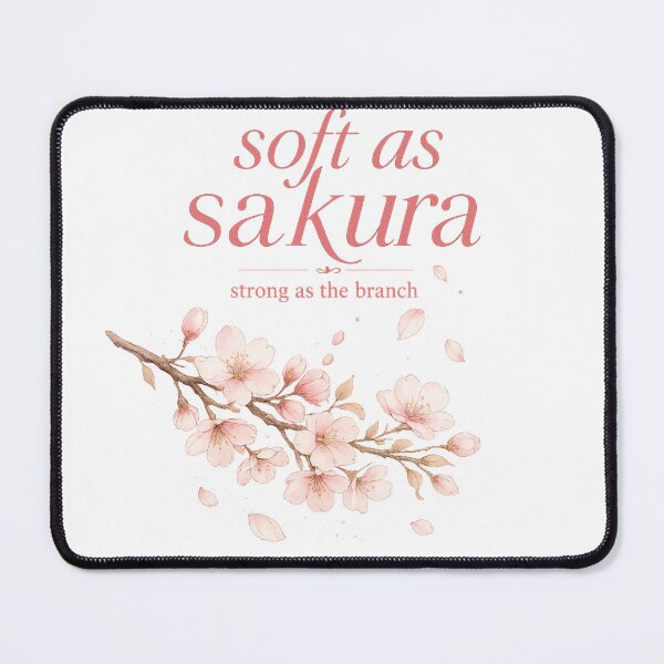 Item preview, Soft As Sakura Strong As The Branch Cherry Blossom Gift for Her Women Shirt designed and sold by DreamelleStudio.
