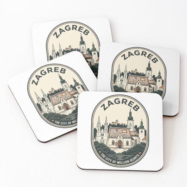 Item preview, Retro Zagreb Croatia St Marks Church Badge designed and sold by k3rstman1.