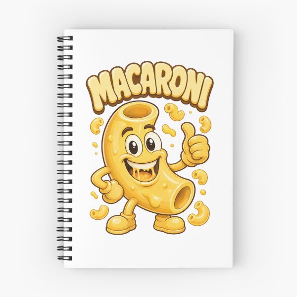 Item preview, Macaroni Cute Pasta Character | Funny Cheesy Cartoon Design for Food Lovers & Playful Vibes designed and sold by Bright Nest Studio.