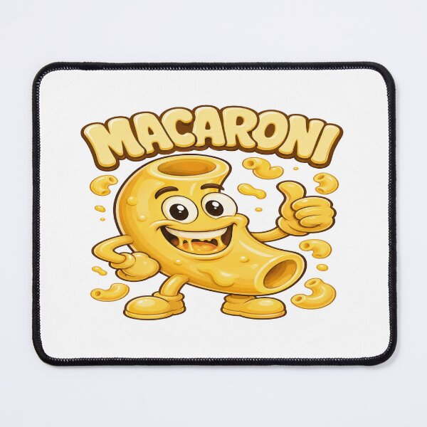 Item preview, Macaroni Cute Pasta Character | Funny Cheesy Cartoon Design for Food Lovers & Playful Vibes designed and sold by Bright Nest Studio.