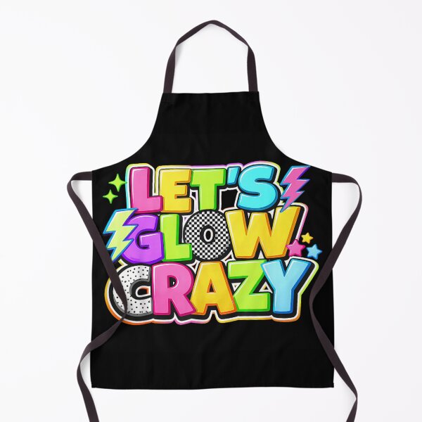 Item preview, Let's Glow Crazy Retro Neon 80s 90s Party Aesthetic Vibrant Colors designed and sold by RuperDelois.
