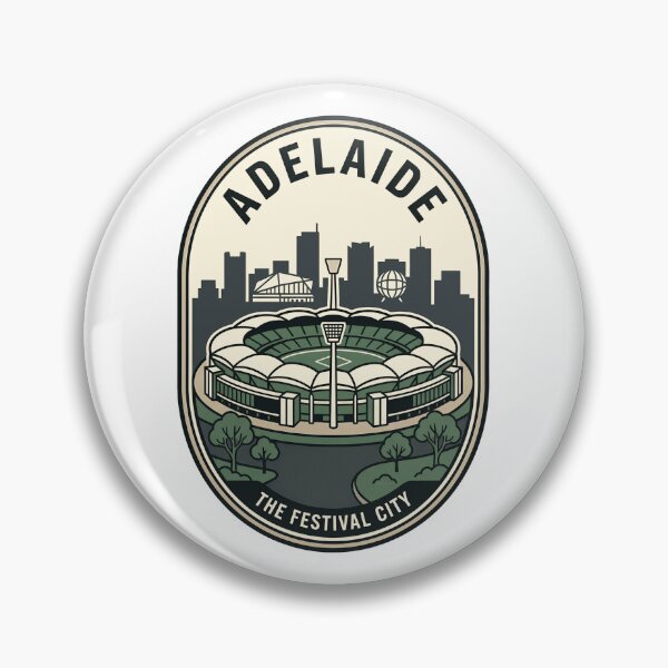 Item preview, Retro Adelaide Australia Skyline Festival City Badge designed and sold by k3rstman1.