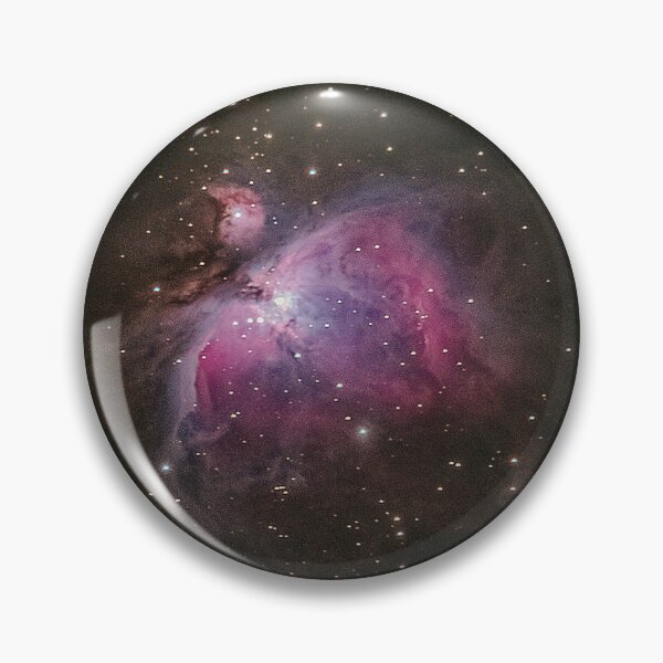 Item preview, pink and purple Orion nebula space astrophotography designed and sold by lorelei-stars.