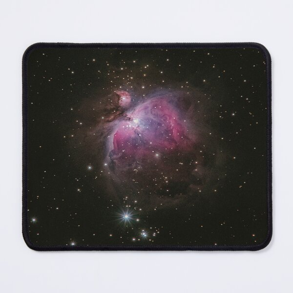 Item preview, pink and purple Orion nebula space astrophotography designed and sold by lorelei-stars.