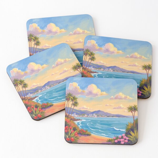 Item preview, California beach oil painting designed and sold by cloudzer0000.