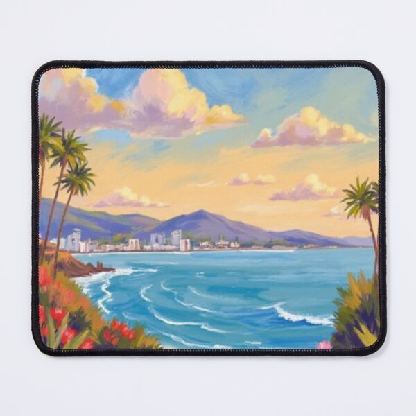 Item preview, California beach oil painting designed and sold by cloudzer0000.