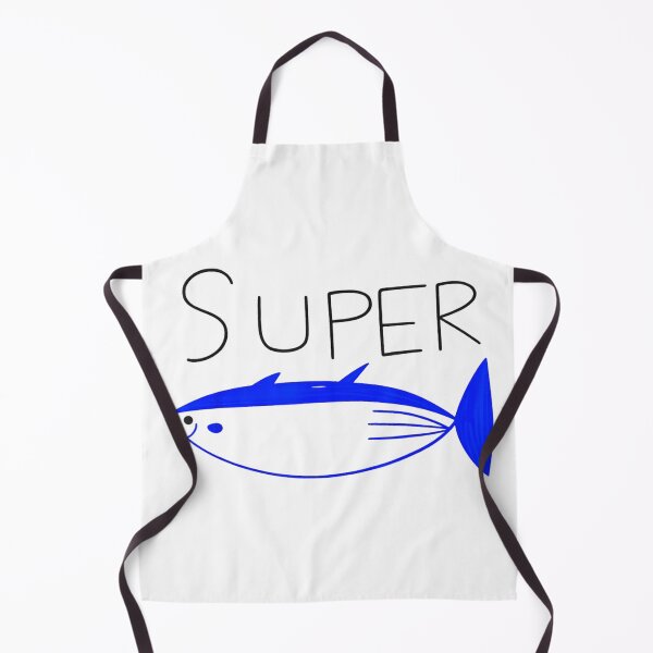 Item preview, Super Tuna Cute Blue Fish Drawing Minimalist Nautical Ocean Life Art designed and sold by PhocoNibict.