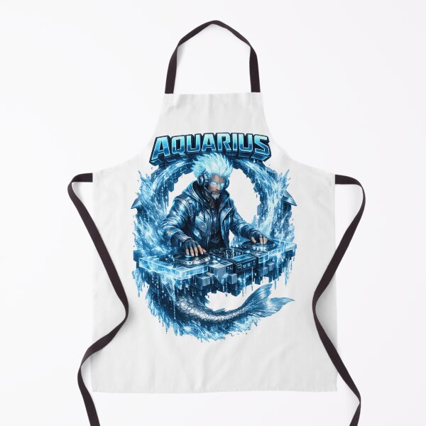 Item preview, Futuristic Aquarius DJ Zodiac Cosmic designed and sold by  ZenRave Designs.