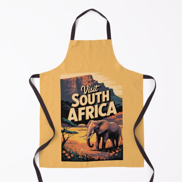 Item preview, South Africa Elephant Animal Illustration Travel Art Vintage designed and sold by KrisSidDesigns.