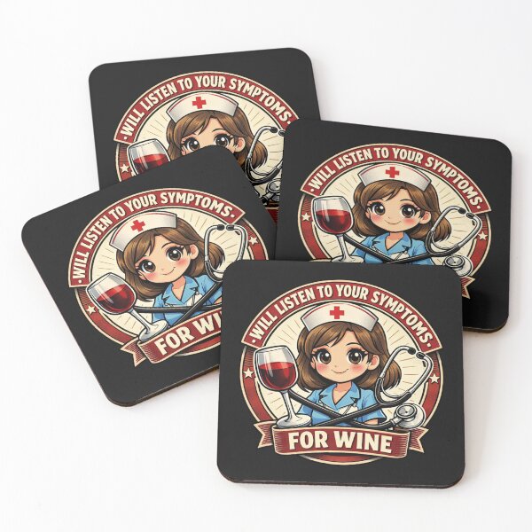 Item preview, Funny Nurse Will Listen For Wine RN Humor designed and sold by Tsugraf Designs.