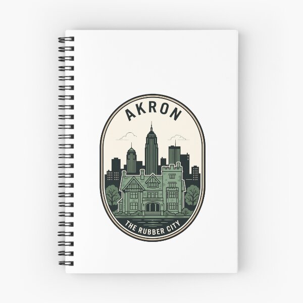 Item preview, Akron Ohio Rubber City Vintage Travel Badge designed and sold by k3rstman1.