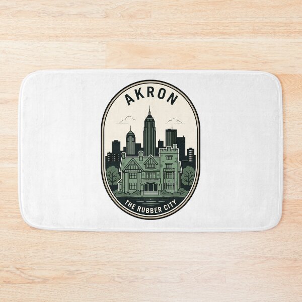 Item preview, Akron Ohio Rubber City Vintage Travel Badge designed and sold by k3rstman1.