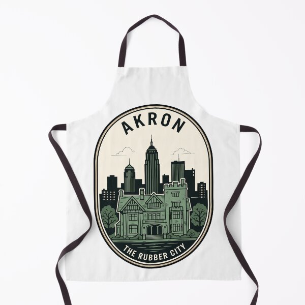 Item preview, Akron Ohio Rubber City Vintage Travel Badge designed and sold by k3rstman1.