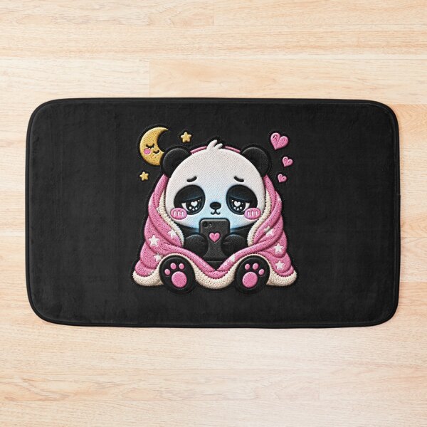 Item preview, Late Night Scroll Panda Embroidery Patch Cute designed and sold by ColorSplash123.