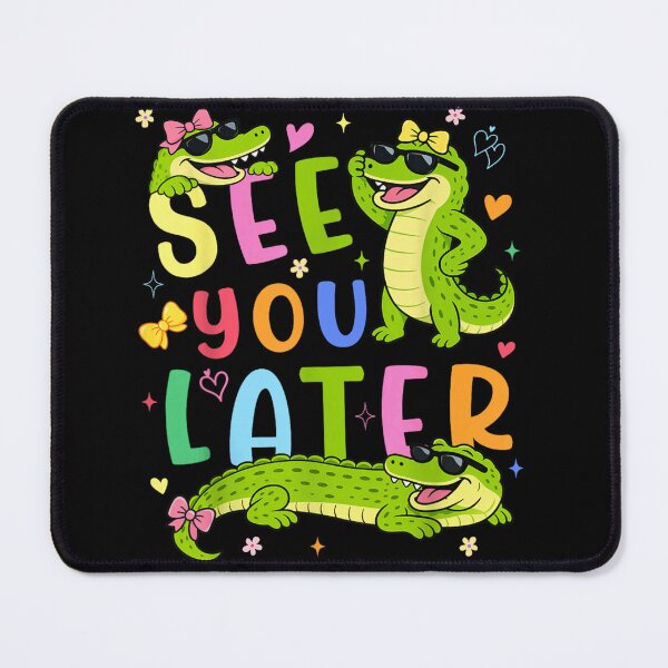 Item preview, See You Later Alligator Cute Retro Crocodile Characters For Kids School designed and sold by PhocoNibict.