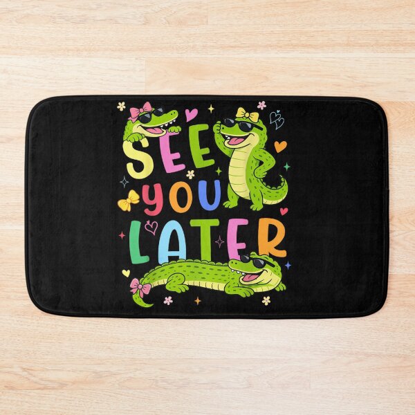Item preview, See You Later Alligator Cute Retro Crocodile Characters For Kids School designed and sold by PhocoNibict.