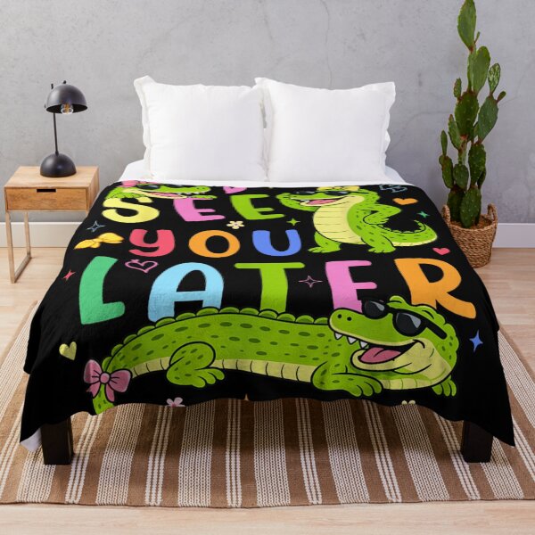 Item preview, See You Later Alligator Cute Retro Crocodile Characters For Kids School designed and sold by PhocoNibict.
