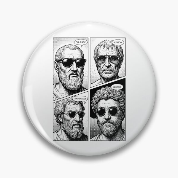 Item preview, Stoic Virtues Wisdom Temperance Justice Courage Comic designed and sold by GrandeDuc.