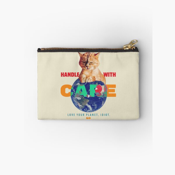 Item preview, Handle With Care — Cat Planet Collage Environmental Art designed and sold by Decorador de Corazones.