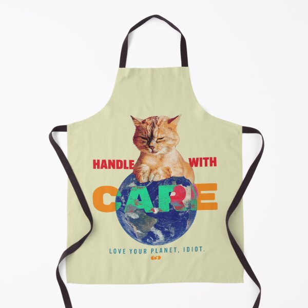 Item preview, Handle With Care — Cat Planet Collage Environmental Art designed and sold by Decorador de Corazones.