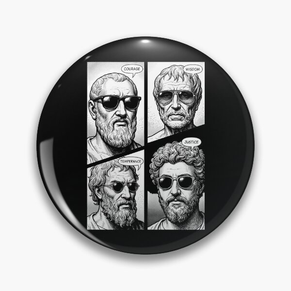 Item preview, Stoic Virtues Wisdom Temperance Justice Courage Comic designed and sold by GrandeDuc.