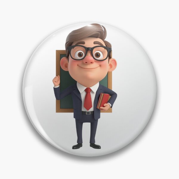 Item preview, Funny Cartoon Teacher - Classroom Hero & Educator Art designed and sold by drioArt.