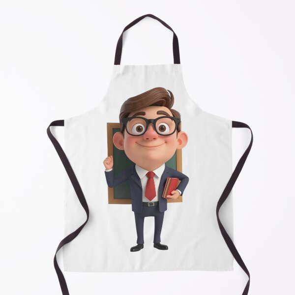 Item preview, Funny Cartoon Teacher - Classroom Hero & Educator Art designed and sold by drioArt.
