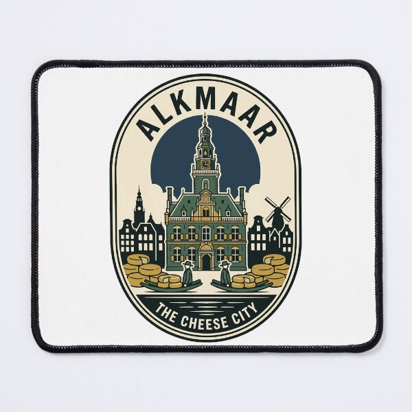 Item preview, Vintage Alkmaar Netherlands Cheese City Travel Badge designed and sold by k3rstman1.