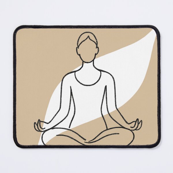 Item preview, Minimalist Meditation Line Art Boho Yoga Woman Calm Abstract Drawing Tags: designed and sold by asudesign.