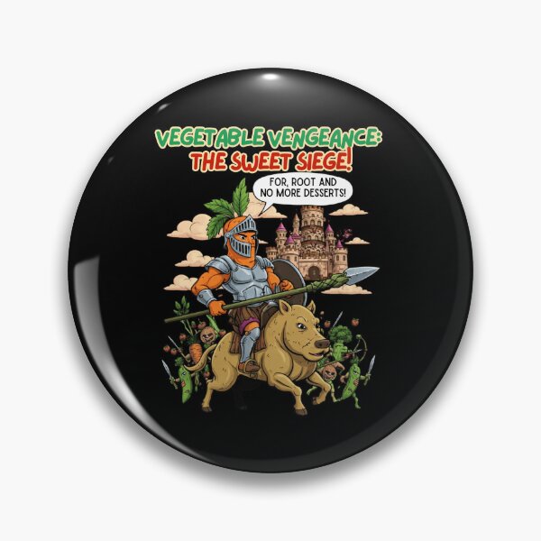 Item preview, Vegetable Vengeance The Sweet Siege Funny Carrot Knight Medieval Fantasy designed and sold by Cree8if.