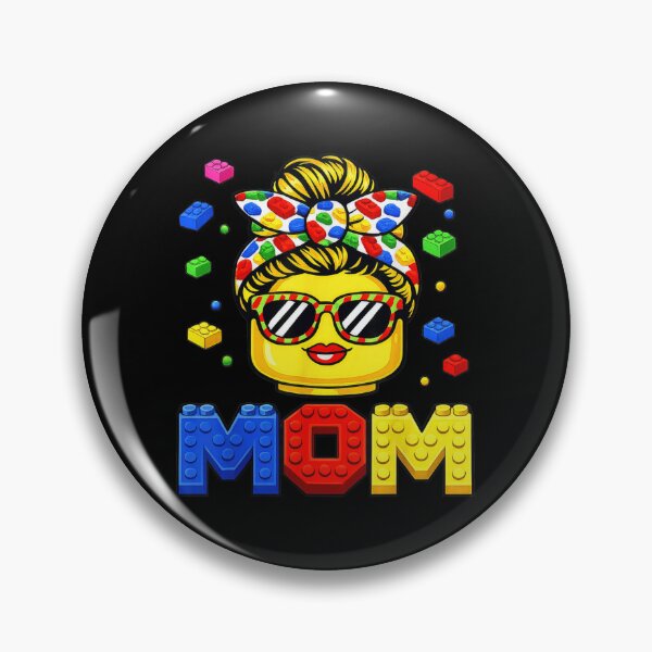 Item preview, Colorful Toy Block Mom Messy Bun Building Bricks Mother's Day Gift designed and sold by PhocoNibict.