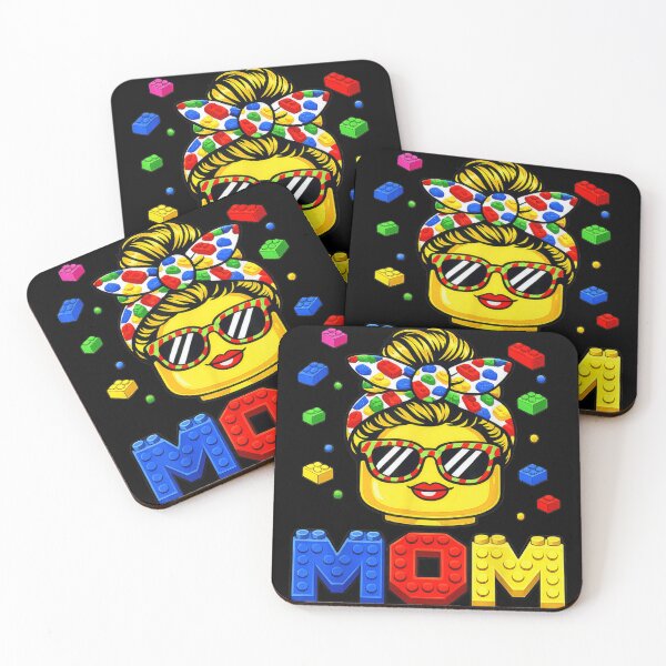 Item preview, Colorful Toy Block Mom Messy Bun Building Bricks Mother's Day Gift designed and sold by PhocoNibict.