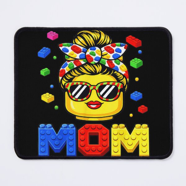Item preview, Colorful Toy Block Mom Messy Bun Building Bricks Mother's Day Gift designed and sold by PhocoNibict.