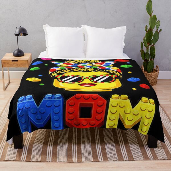 Item preview, Colorful Toy Block Mom Messy Bun Building Bricks Mother's Day Gift designed and sold by PhocoNibict.