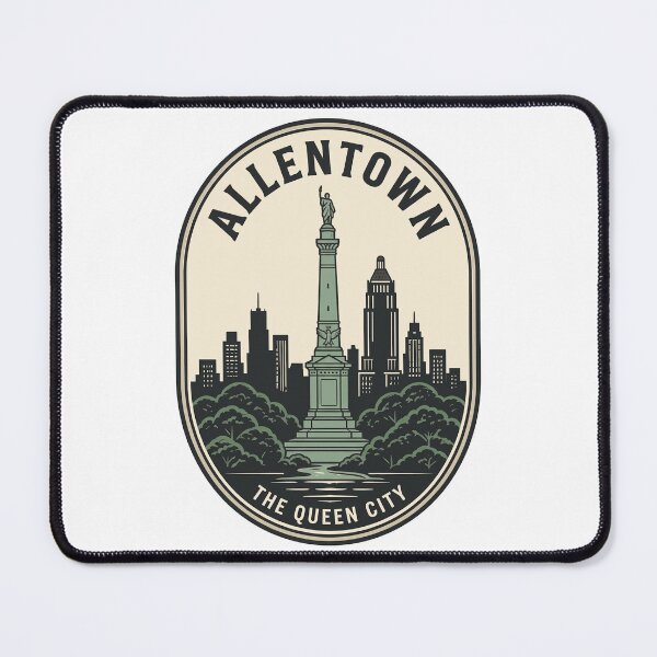 Item preview, Vintage Allentown Pennsylvania Queen City Skyline Badge designed and sold by k3rstman1.