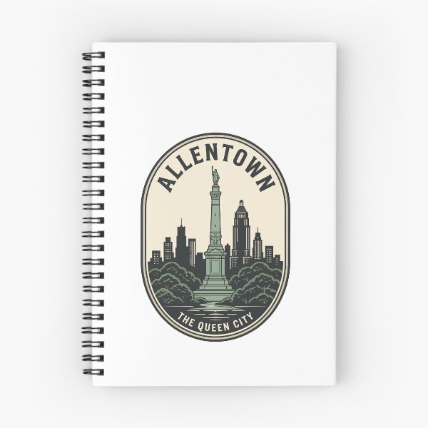 Item preview, Vintage Allentown Pennsylvania Queen City Skyline Badge designed and sold by k3rstman1.