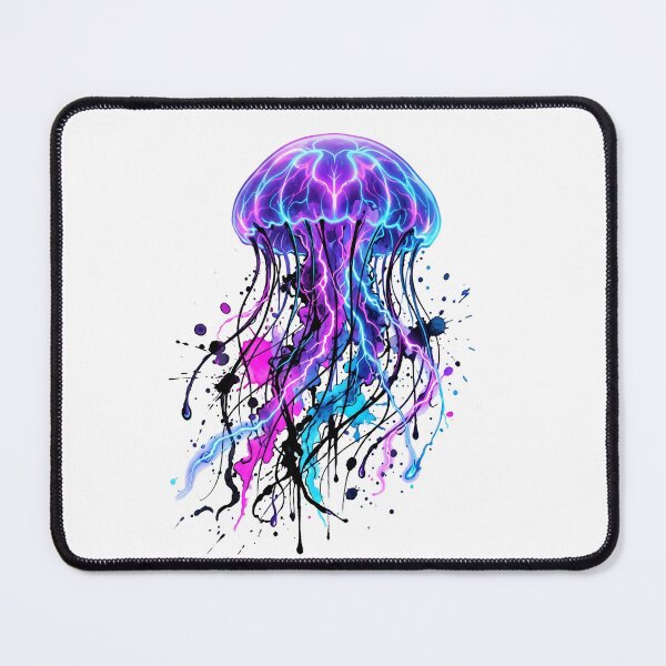 Artikelvorschau, Electric Drift: Neon Ink Jellyfish - Summer Ink entworfen und verkauft von OnikaD art.