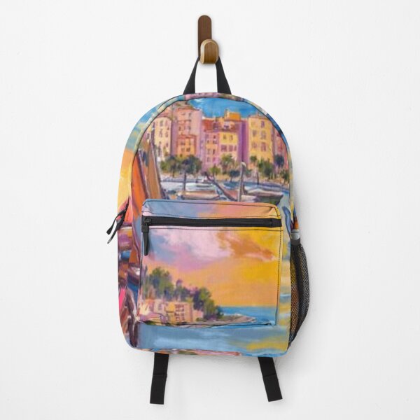 Item preview, California harbour oil painting designed and sold by cloudzer0000.