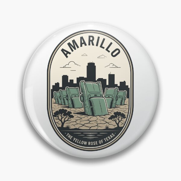 Artikelvorschau, Vintage Amarillo Texas Cadillac Ranch Badge entworfen und verkauft von k3rstman1.