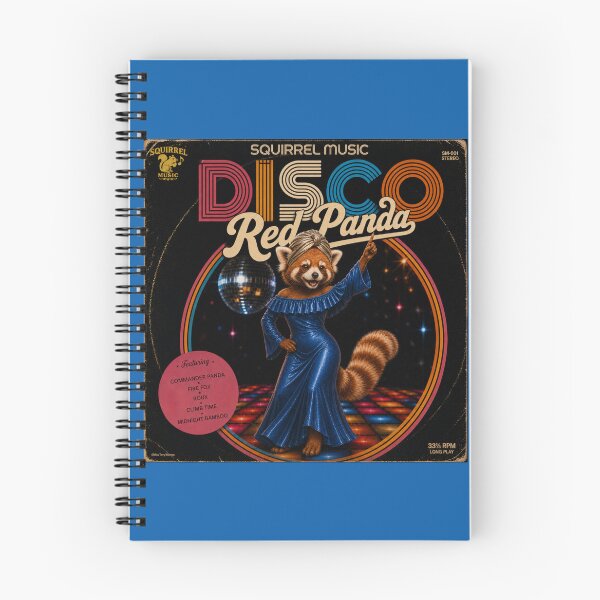 Item preview, Vintage Disco Red Panda Album Cover designed and sold by MissTerryWoman.