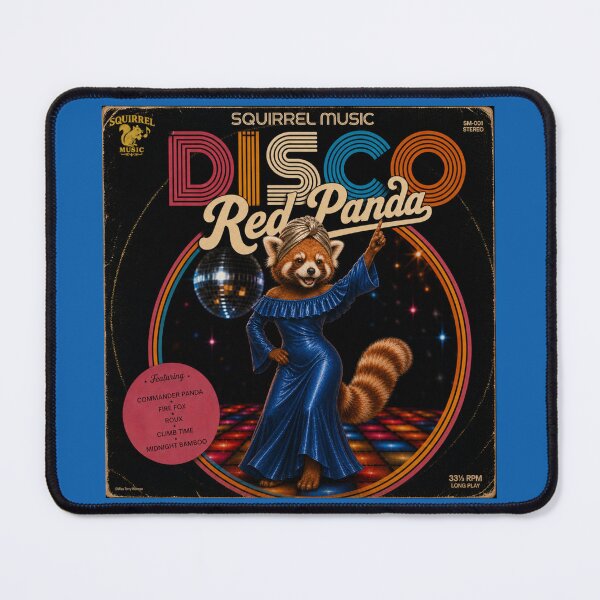 Item preview, Vintage Disco Red Panda Album Cover designed and sold by MissTerryWoman.