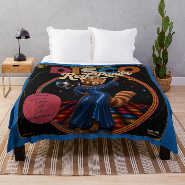 Item preview, Vintage Disco Red Panda Album Cover designed and sold by MissTerryWoman.