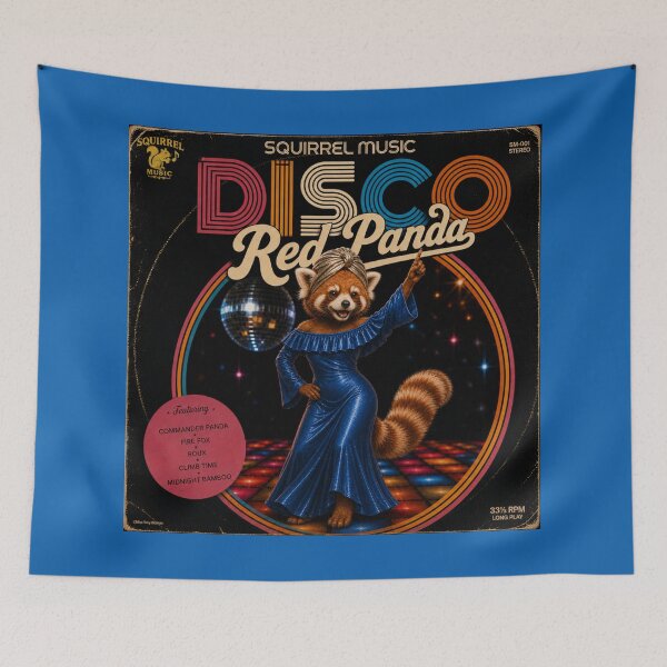 Item preview, Vintage Disco Red Panda Album Cover designed and sold by MissTerryWoman.