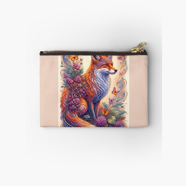 Item preview, Vibrant Fox Among Butterflies designed and sold by cuprum.