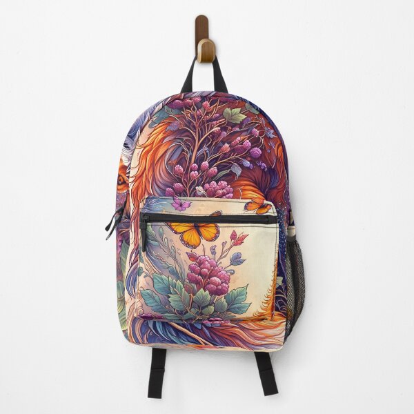 Item preview, Vibrant Fox Among Butterflies designed and sold by cuprum.