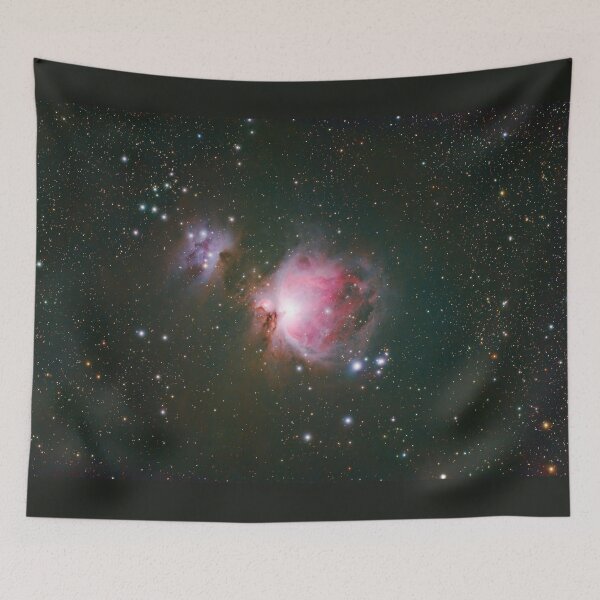 Item preview, Orion nebula red space astrophotography designed and sold by lorelei-stars.