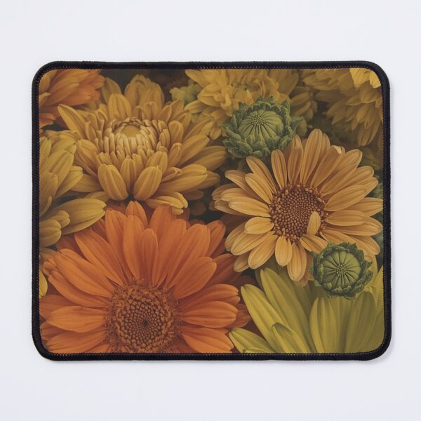 Item preview, Artificial flowers in bouquets of orange, yellow, green designed and sold by Art70shop.